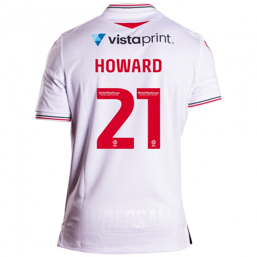 Niño Camiseta Mark Howard #21 Blanco 2ª Equipación 2023/24 La Camisa