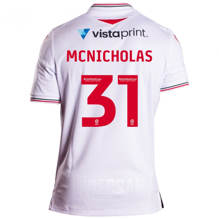 Niño Camiseta Luke Mcnicholas #31 Blanco 2ª Equipación 2023/24 La Camisa