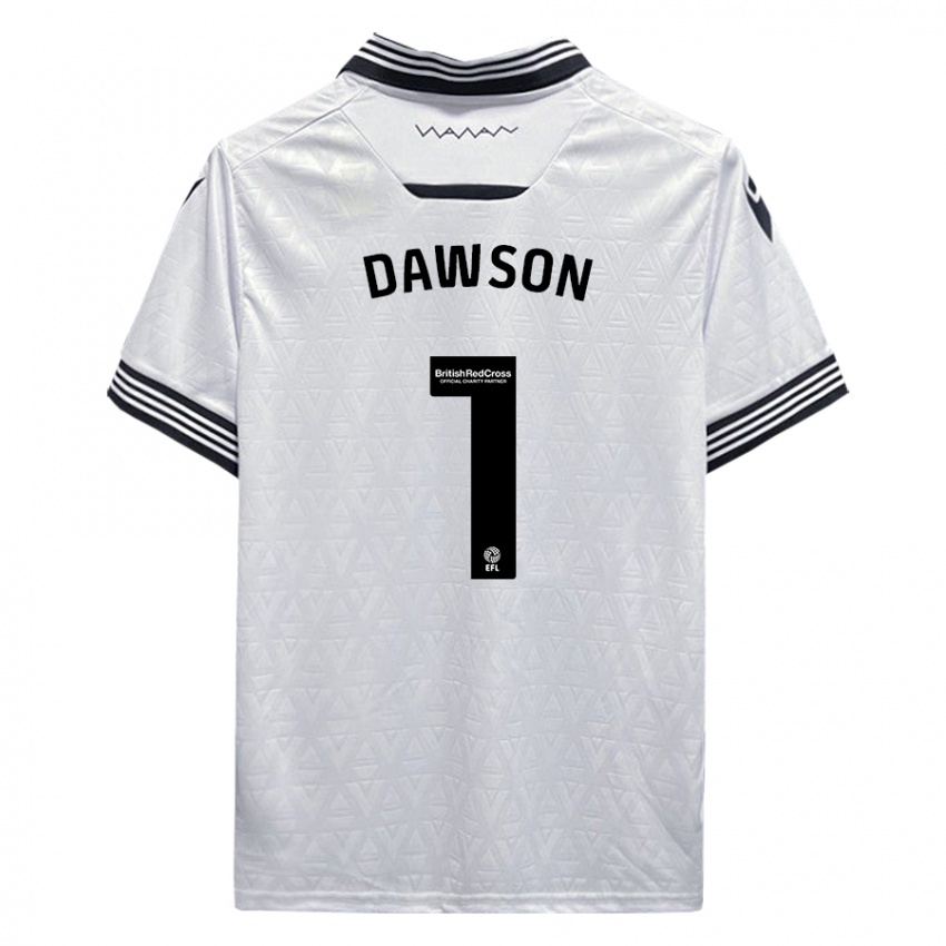 Niño Camiseta Cameron Dawson #1 Blanco 2ª Equipación 2023/24 La Camisa