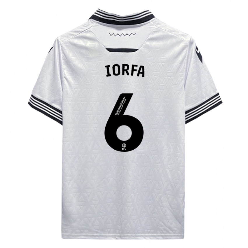 Niño Camiseta Dominic Iorfa #6 Blanco 2ª Equipación 2023/24 La Camisa