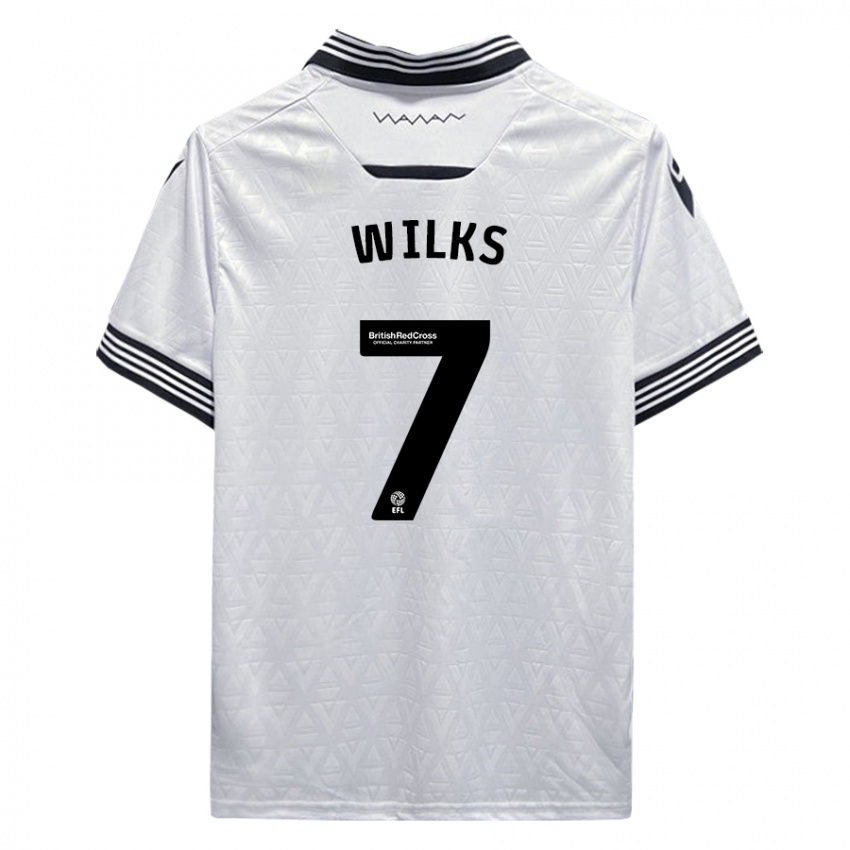 Niño Camiseta Mallik Wilks #7 Blanco 2ª Equipación 2023/24 La Camisa