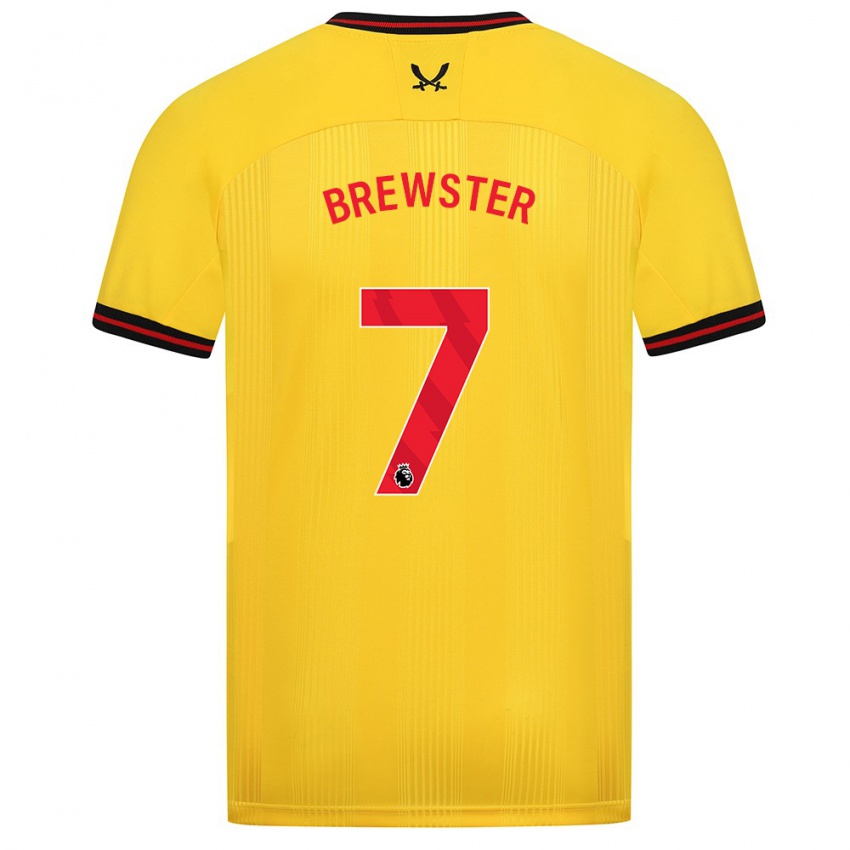 Niño Camiseta Rhian Brewster #7 Amarillo 2ª Equipación 2023/24 La Camisa