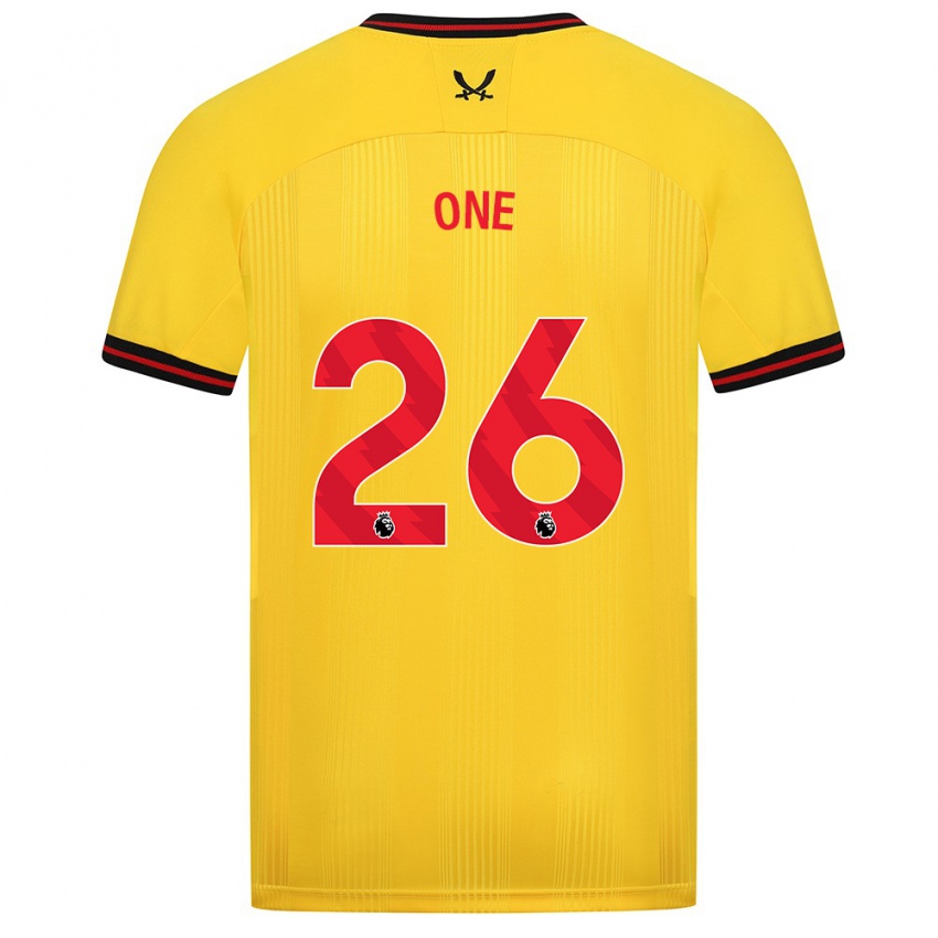 Niño Camiseta Ryan Oné #26 Amarillo 2ª Equipación 2023/24 La Camisa