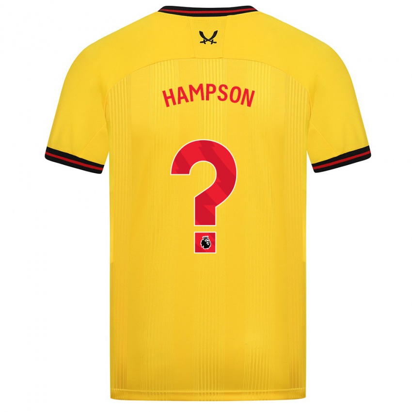 Niño Camiseta Owen Hampson #0 Amarillo 2ª Equipación 2023/24 La Camisa