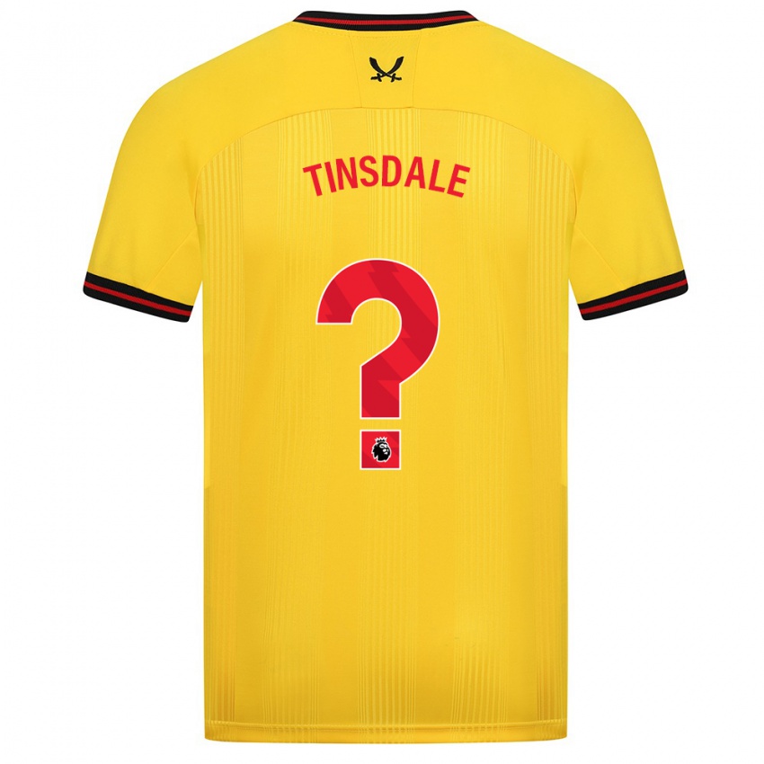 Niño Camiseta Jay Tinsdale #0 Amarillo 2ª Equipación 2023/24 La Camisa