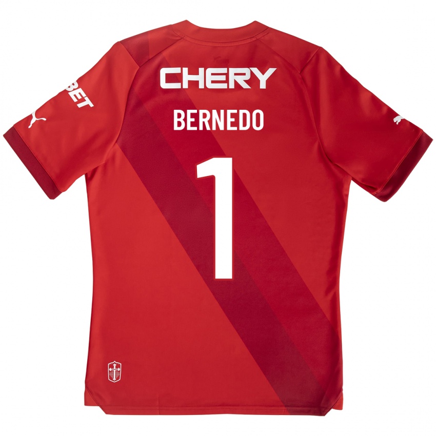 Niño Camiseta Vicente Bernedo #1 Rojo 2ª Equipación 2023/24 La Camisa