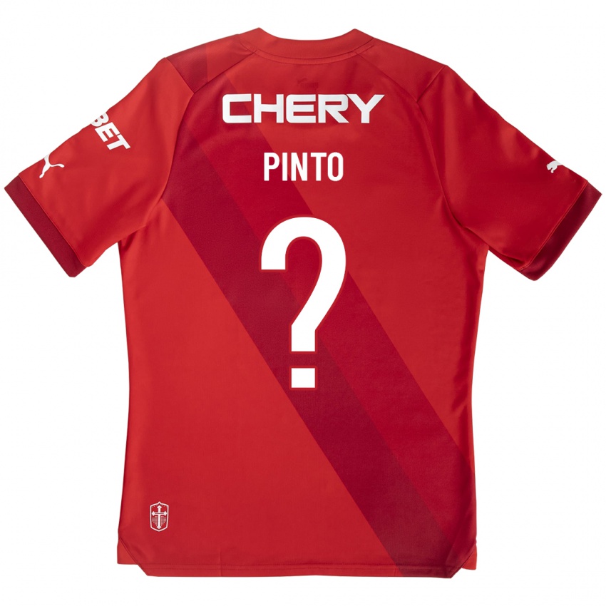Niño Camiseta Pablo Pinto #0 Rojo 2ª Equipación 2023/24 La Camisa