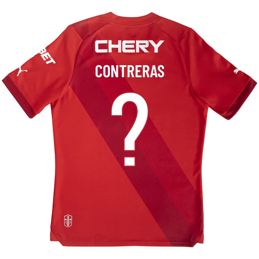 Niño Camiseta Martín Contreras #0 Rojo 2ª Equipación 2023/24 La Camisa