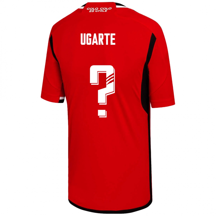 Niño Camiseta Pablo Ugarte #0 Rojo 2ª Equipación 2023/24 La Camisa