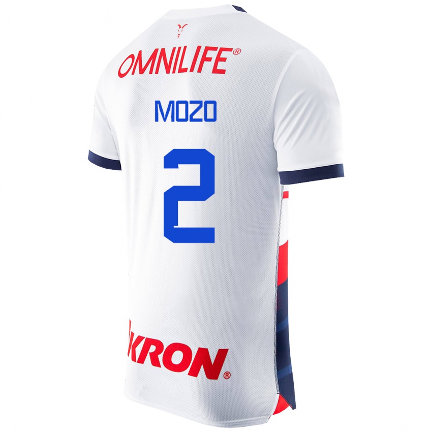 Niño Camiseta Alan Mozo #2 Blanco 2ª Equipación 2023/24 La Camisa
