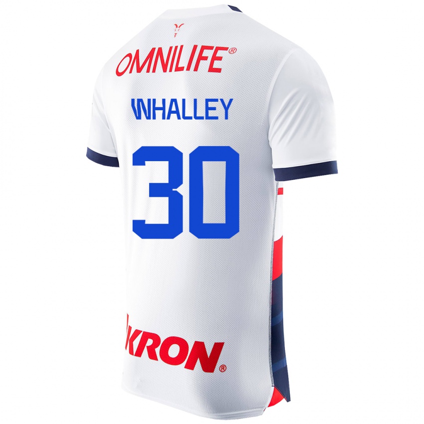Niño Camiseta Óscar Whalley #30 Blanco 2ª Equipación 2023/24 La Camisa