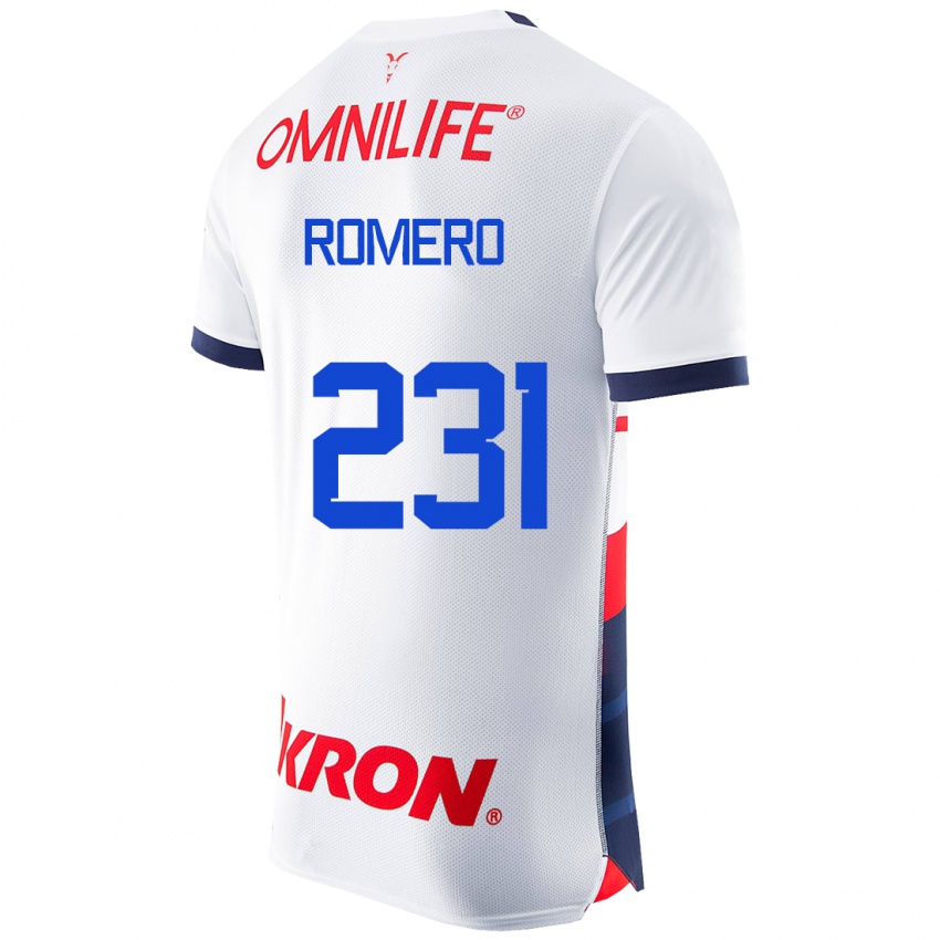 Niño Camiseta Ángel Romero #231 Blanco 2ª Equipación 2023/24 La Camisa