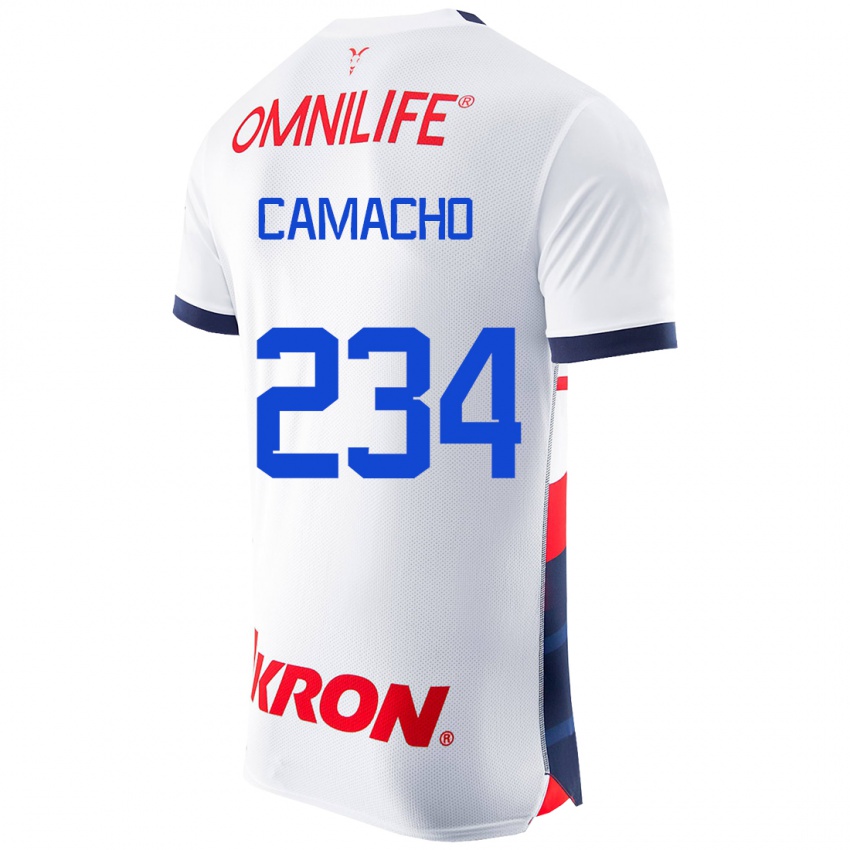 Niño Camiseta Xandor Camacho #234 Blanco 2ª Equipación 2023/24 La Camisa