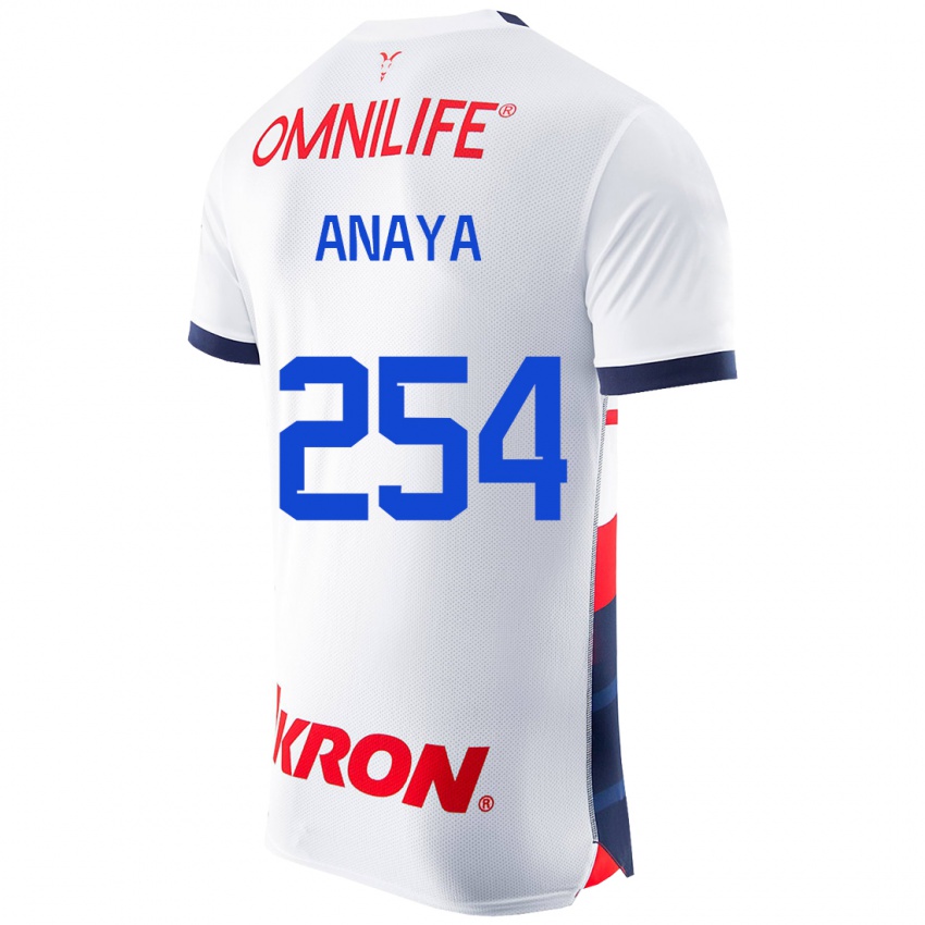 Niño Camiseta Mario Anaya #254 Blanco 2ª Equipación 2023/24 La Camisa