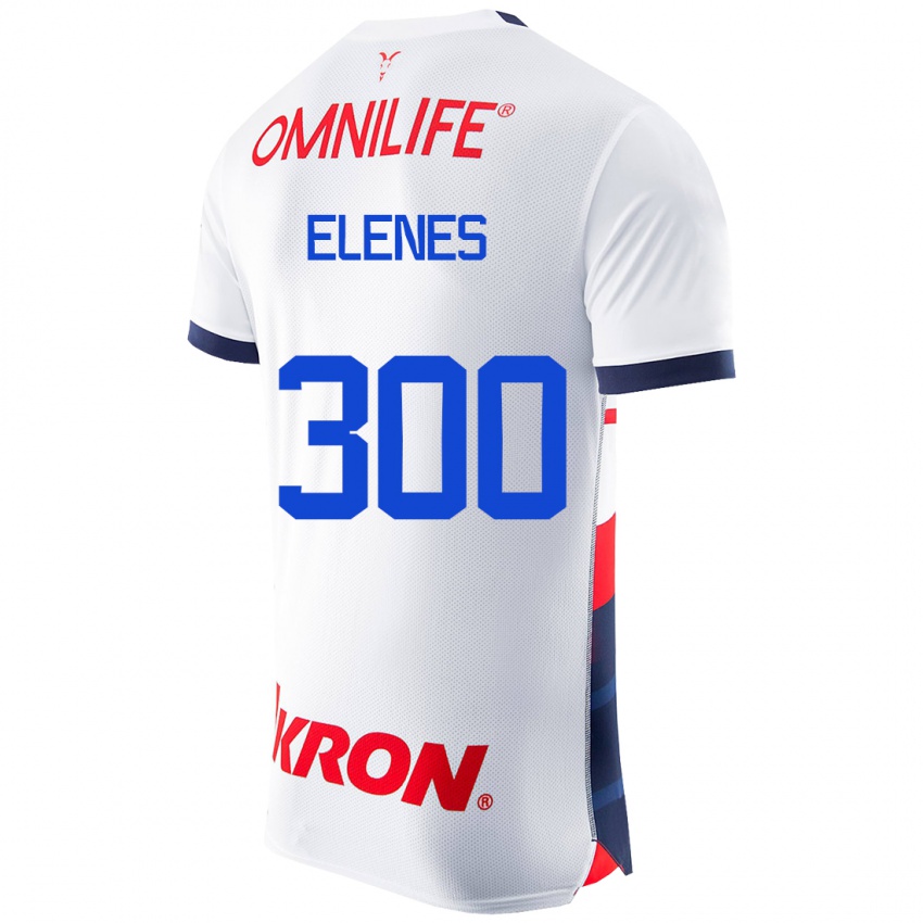 Niño Camiseta José Elenes #300 Blanco 2ª Equipación 2023/24 La Camisa