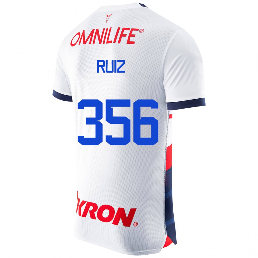 Niño Camiseta Dilan Ruiz #356 Blanco 2ª Equipación 2023/24 La Camisa