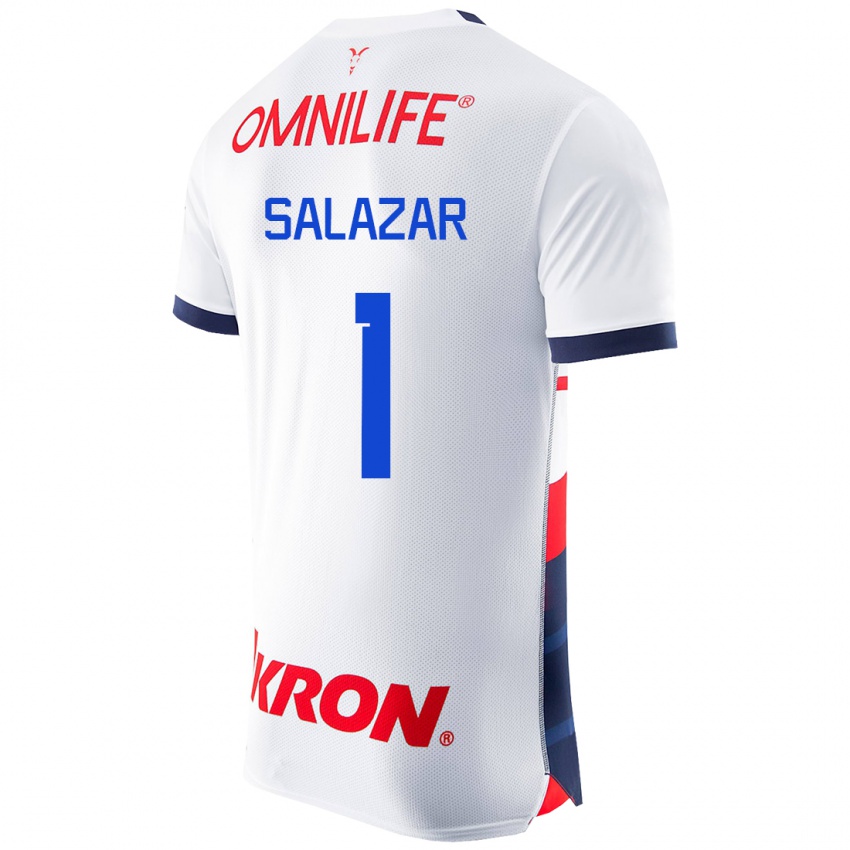 Niño Camiseta Viridiana Salazar #1 Blanco 2ª Equipación 2023/24 La Camisa