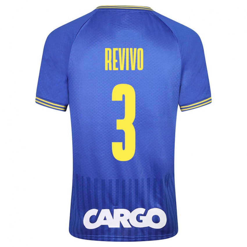 Niño Camiseta Roy Revivo #3 Azul 2ª Equipación 2023/24 La Camisa