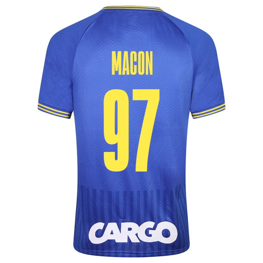 Niño Camiseta Yvann Maçon #97 Azul 2ª Equipación 2023/24 La Camisa