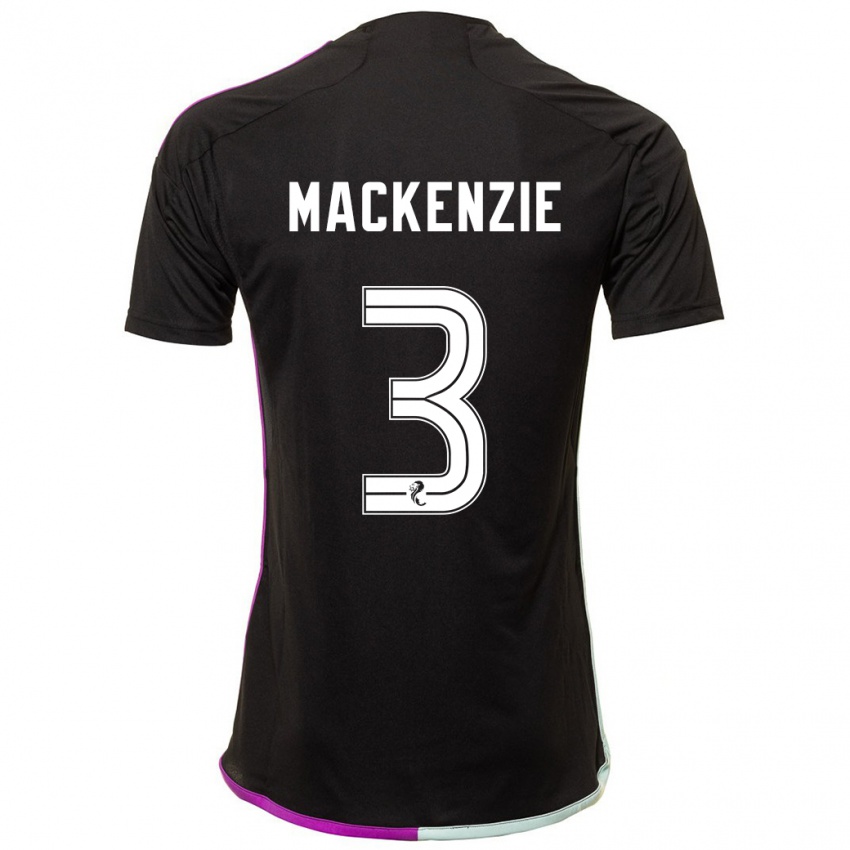 Niño Camiseta Jack Mackenzie #3 Negro 2ª Equipación 2023/24 La Camisa