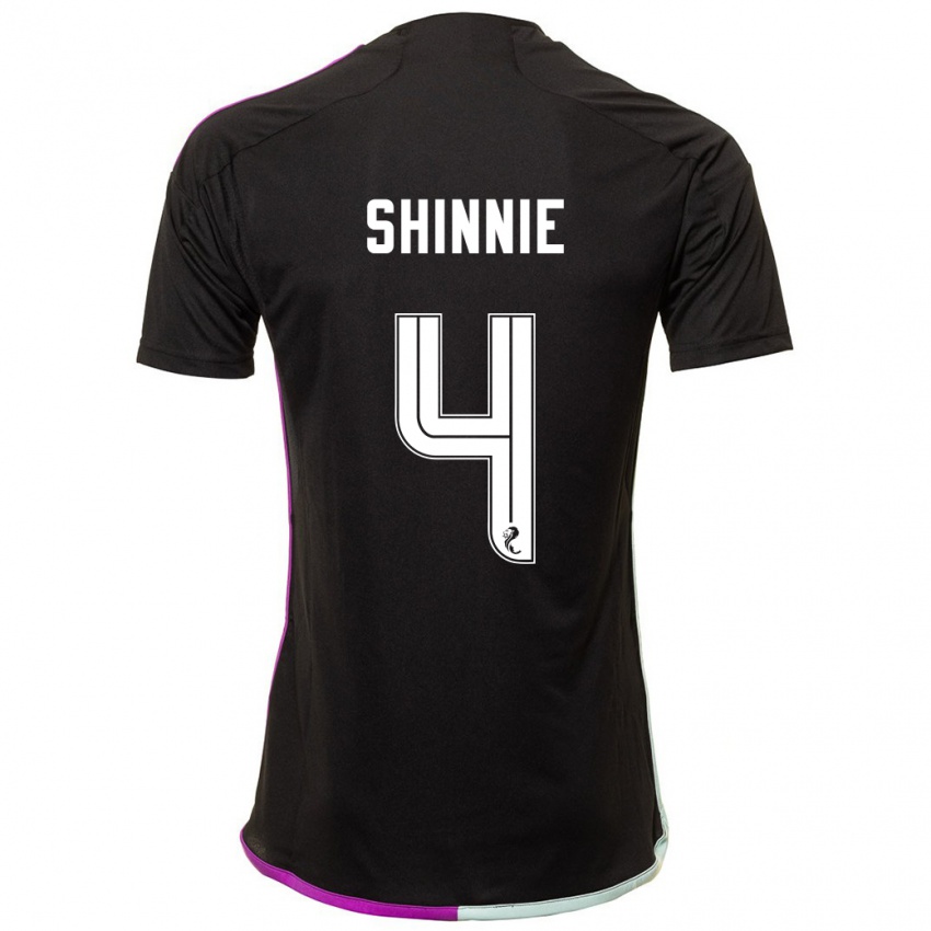 Niño Camiseta Graeme Shinnie #4 Negro 2ª Equipación 2023/24 La Camisa