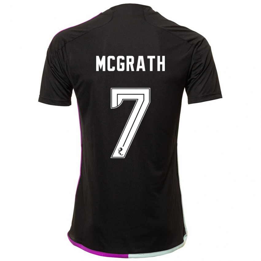 Niño Camiseta Jamie Mcgrath #7 Negro 2ª Equipación 2023/24 La Camisa