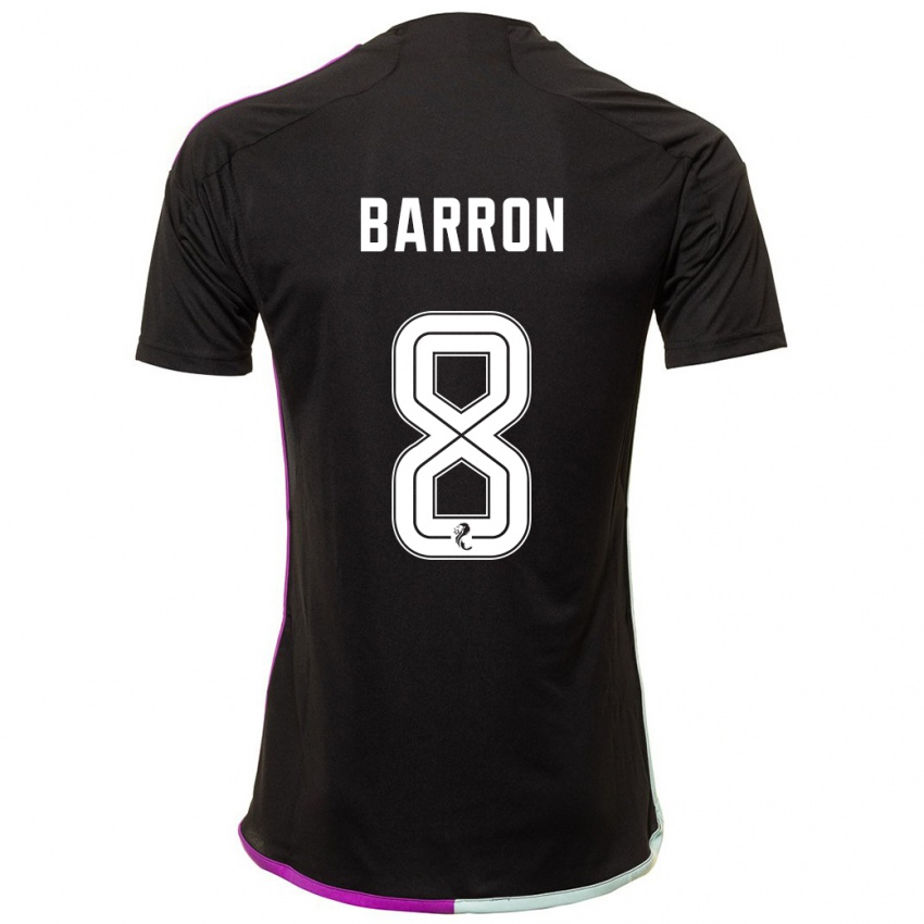 Niño Camiseta Connor Barron #8 Negro 2ª Equipación 2023/24 La Camisa