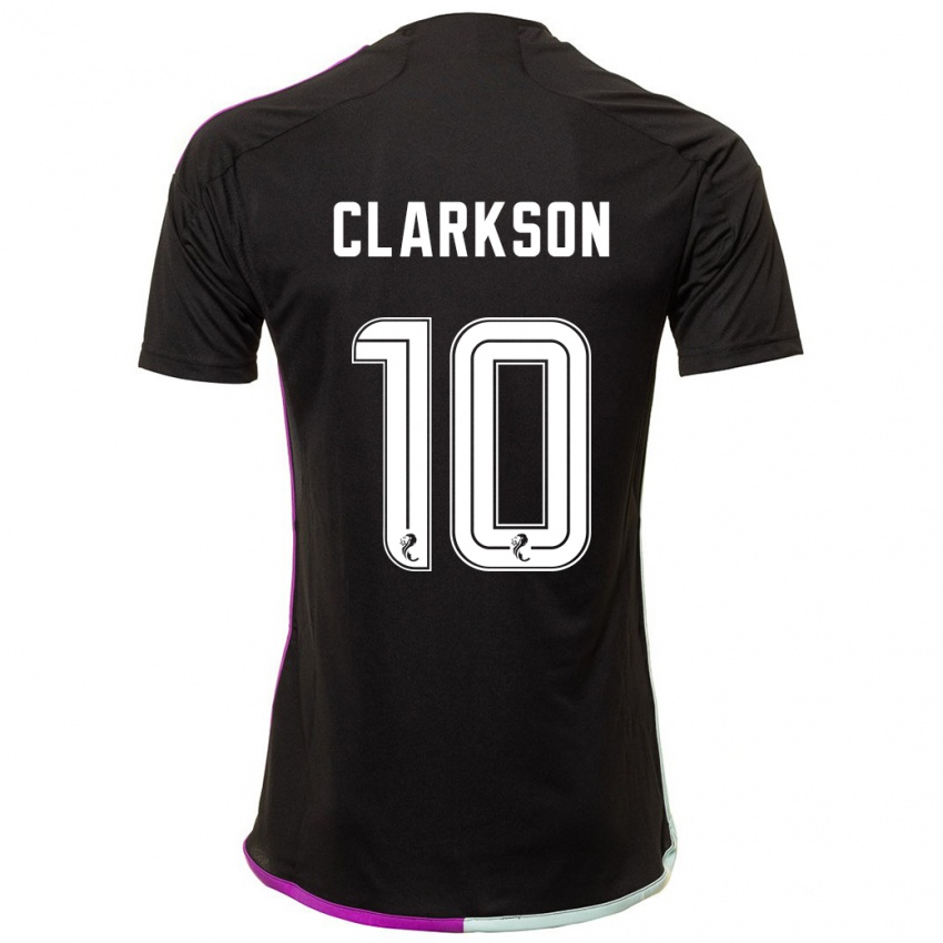 Niño Camiseta Leighton Clarkson #10 Negro 2ª Equipación 2023/24 La Camisa
