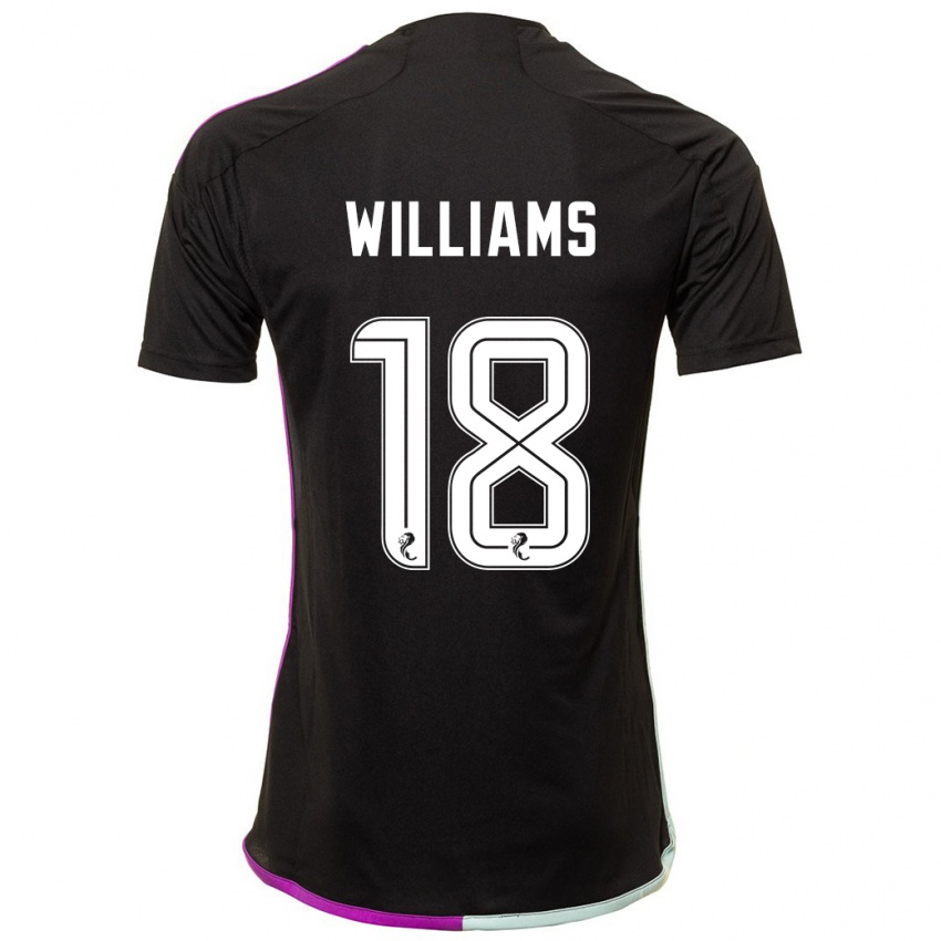 Niño Camiseta Rhys Williams #18 Negro 2ª Equipación 2023/24 La Camisa