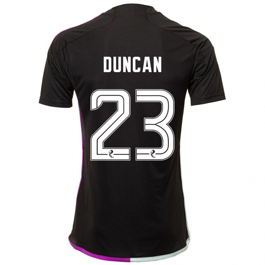 Niño Camiseta Ryan Duncan #23 Negro 2ª Equipación 2023/24 La Camisa