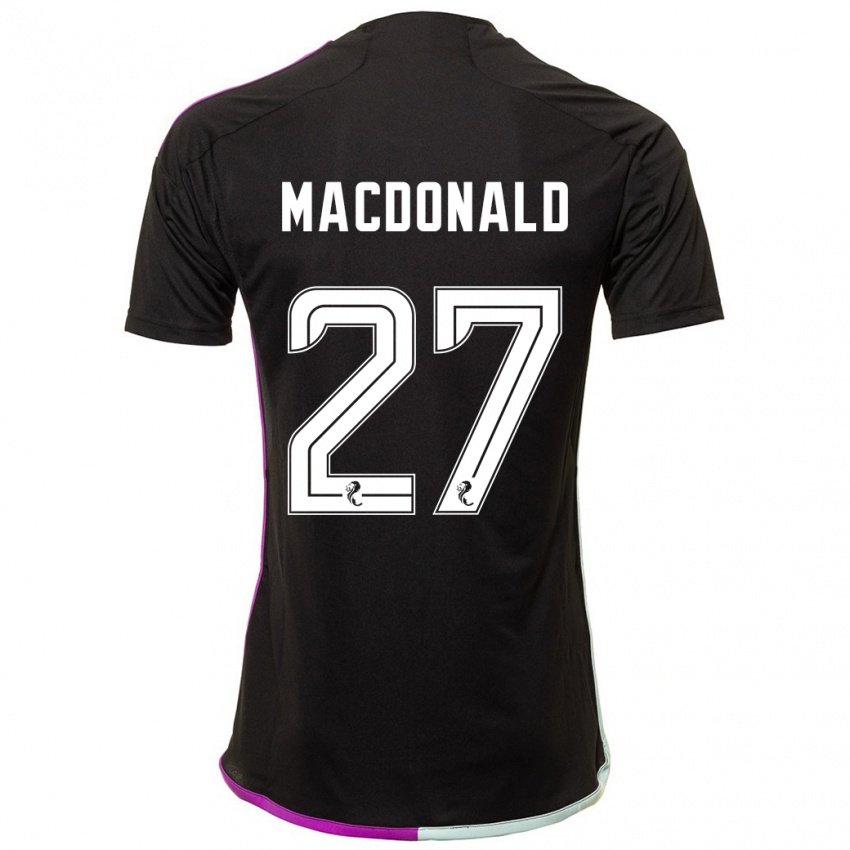 Niño Camiseta Angus Macdonald #27 Negro 2ª Equipación 2023/24 La Camisa