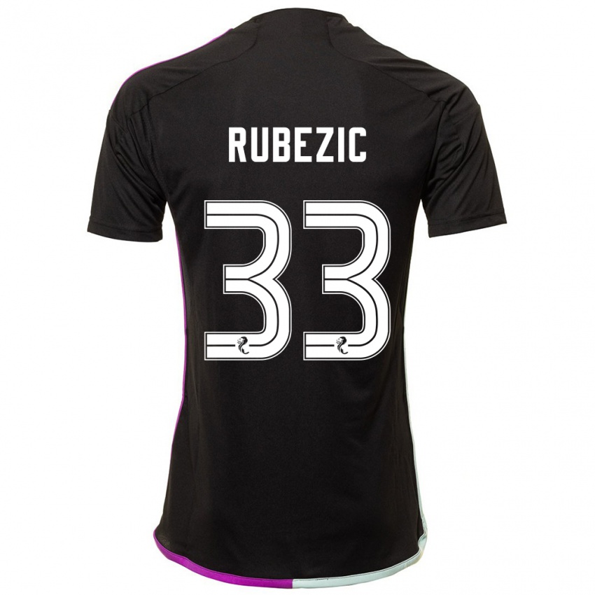 Niño Camiseta Slobodan Rubezic #33 Negro 2ª Equipación 2023/24 La Camisa