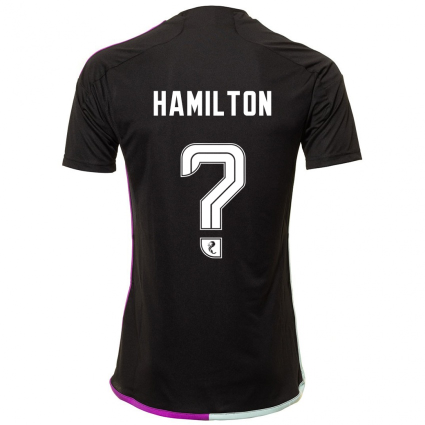 Niño Camiseta Brendan Hamilton #0 Negro 2ª Equipación 2023/24 La Camisa