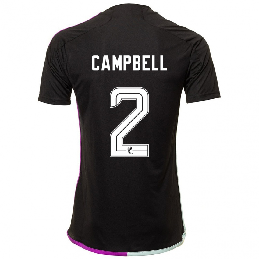 Niño Camiseta Loren Campbell #2 Negro 2ª Equipación 2023/24 La Camisa