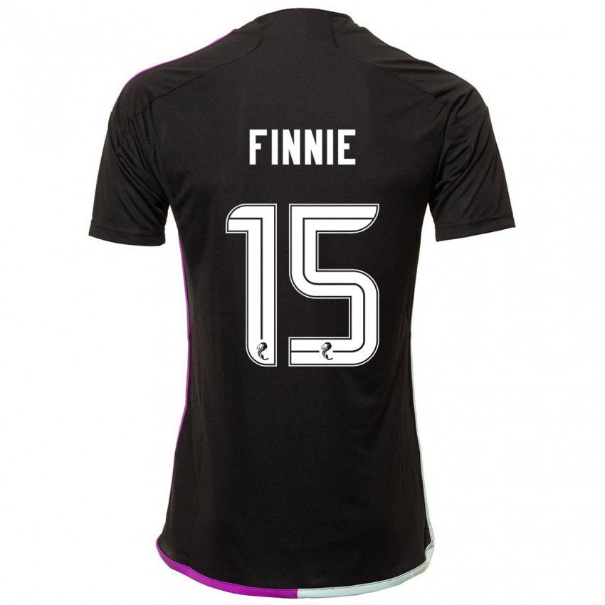 Niño Camiseta Maddison Finnie #15 Negro 2ª Equipación 2023/24 La Camisa