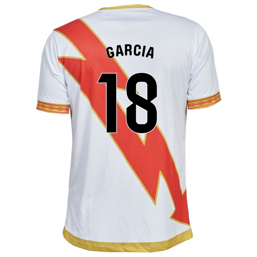 Hombre Camiseta Álvaro García #18 Blanco 1ª Equipación 2023/24 La Camisa