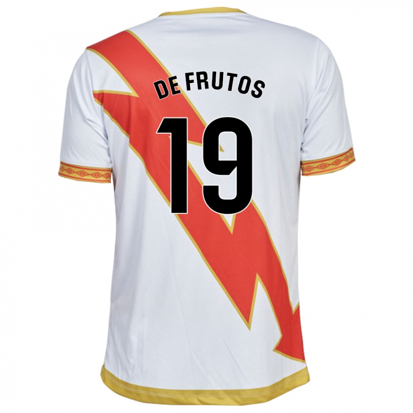 Hombre Camiseta Jorge De Frutos #19 Blanco 1ª Equipación 2023/24 La Camisa