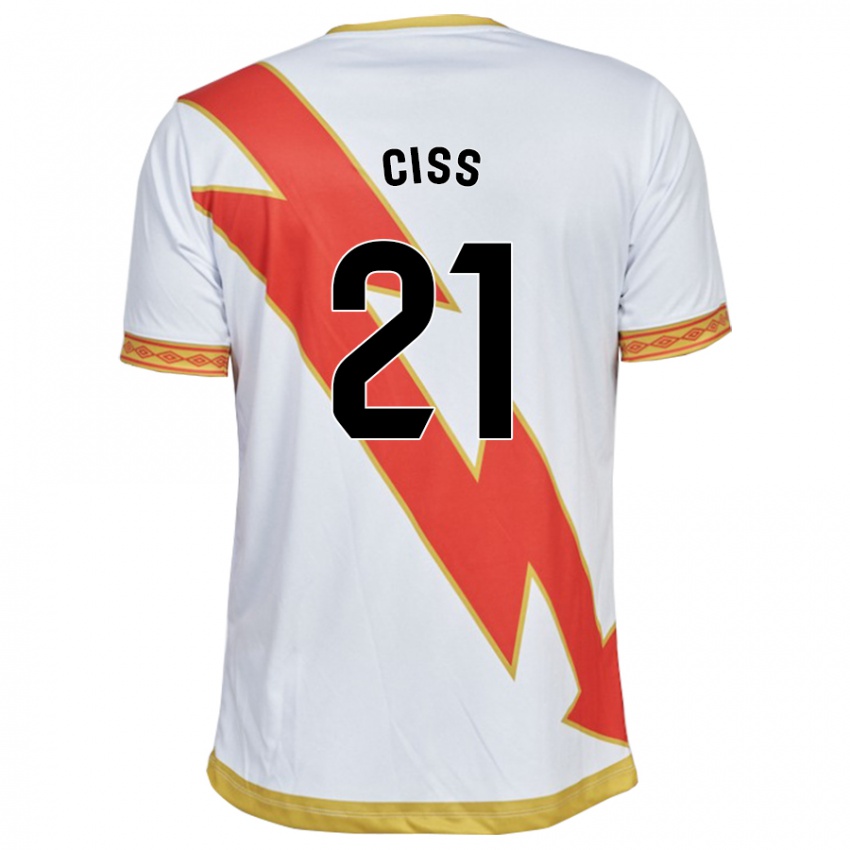 Hombre Camiseta Pathé Ciss #21 Blanco 1ª Equipación 2023/24 La Camisa