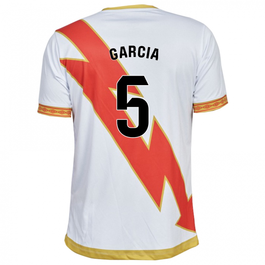 Hombre Camiseta Miguel García #5 Blanco 1ª Equipación 2023/24 La Camisa