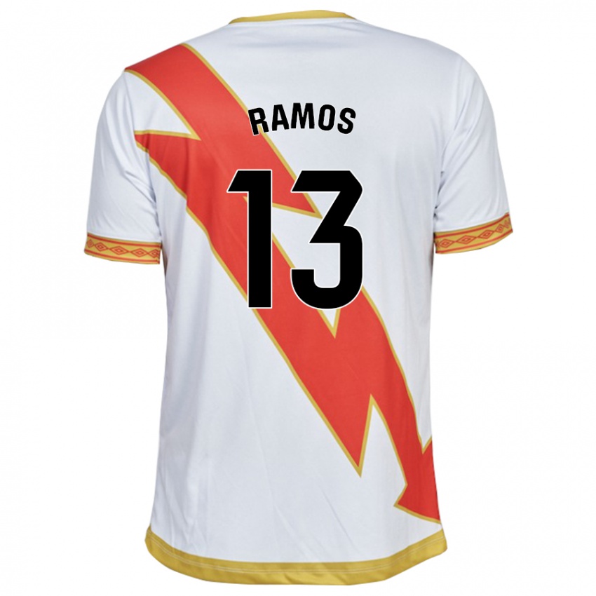 Hombre Camiseta Mario Ramos #13 Blanco 1ª Equipación 2023/24 La Camisa