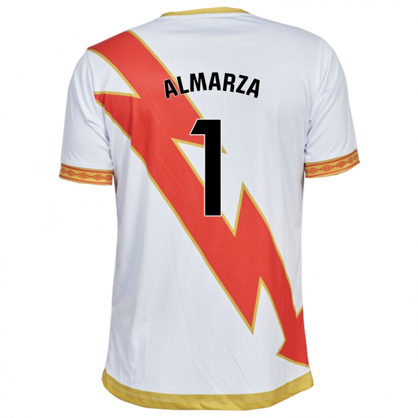 Hombre Camiseta Ana Almarza Garrido #1 Blanco 1ª Equipación 2023/24 La Camisa