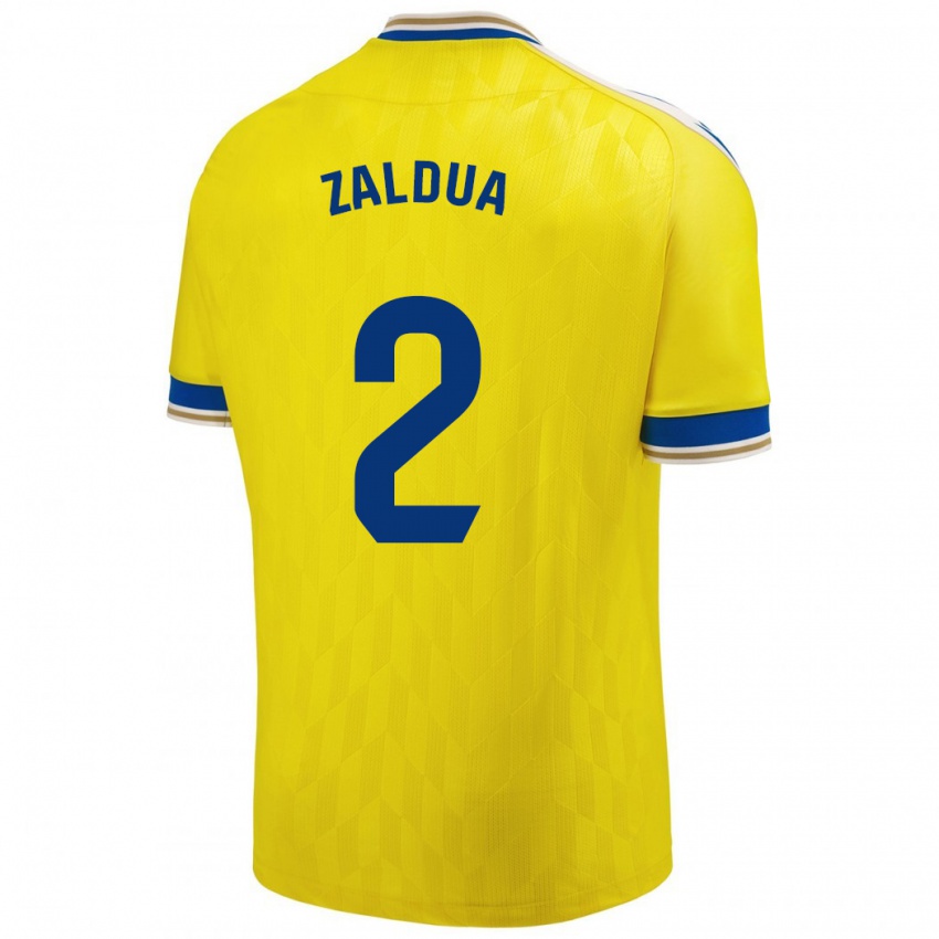 Hombre Camiseta Joseba Zaldua #2 Amarillo 1ª Equipación 2023/24 La Camisa