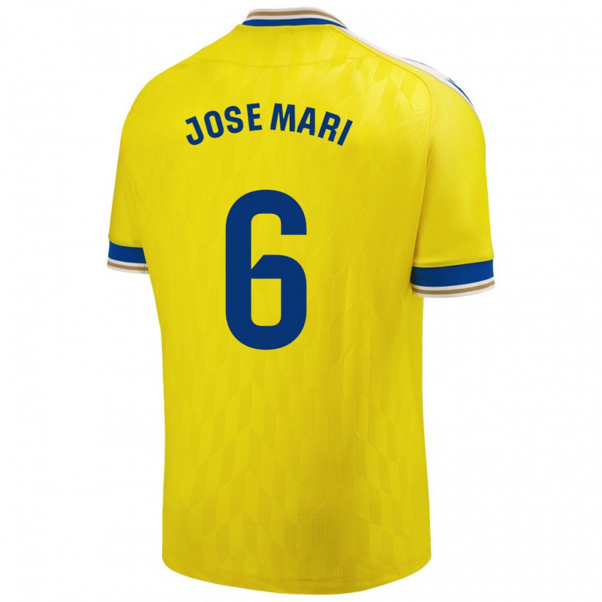 Hombre Camiseta José Mari #6 Amarillo 1ª Equipación 2023/24 La Camisa