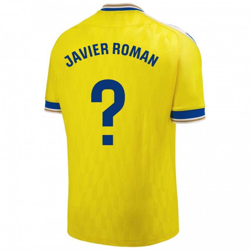 Hombre Camiseta José Javier Román #0 Amarillo 1ª Equipación 2023/24 La Camisa