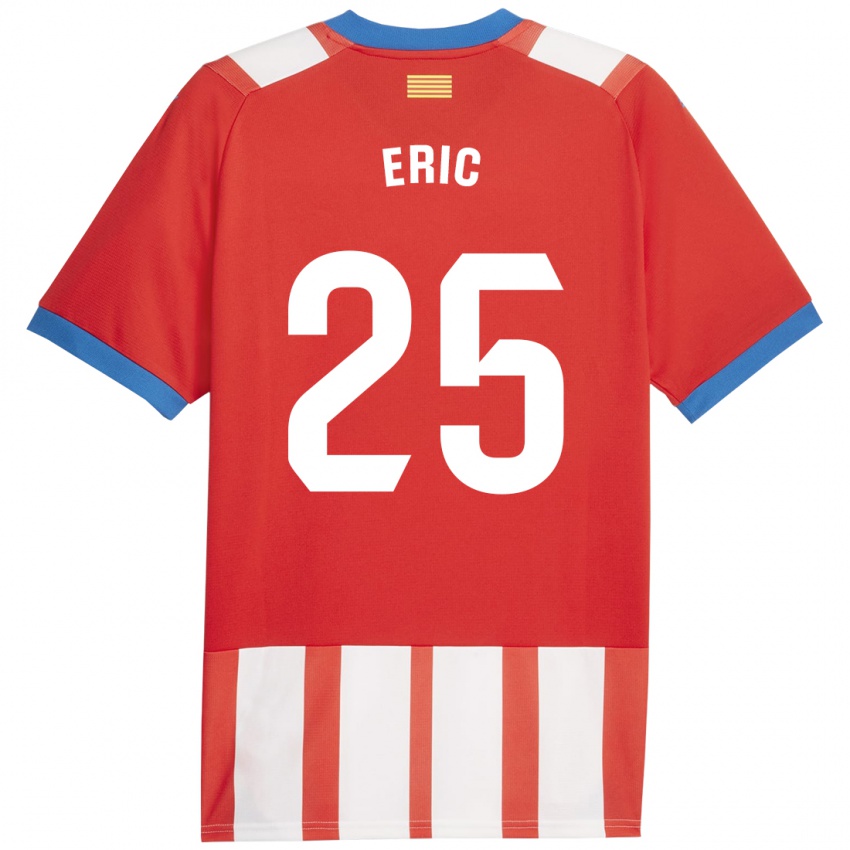 Hombre Camiseta Eric Garcia #25 Rojo Blanco 1ª Equipación 2023/24 La Camisa