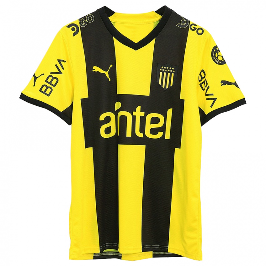 Hombre Camiseta Yonatthan Rak #15 Amarillo Negro 1ª Equipación 2023/24 La Camisa