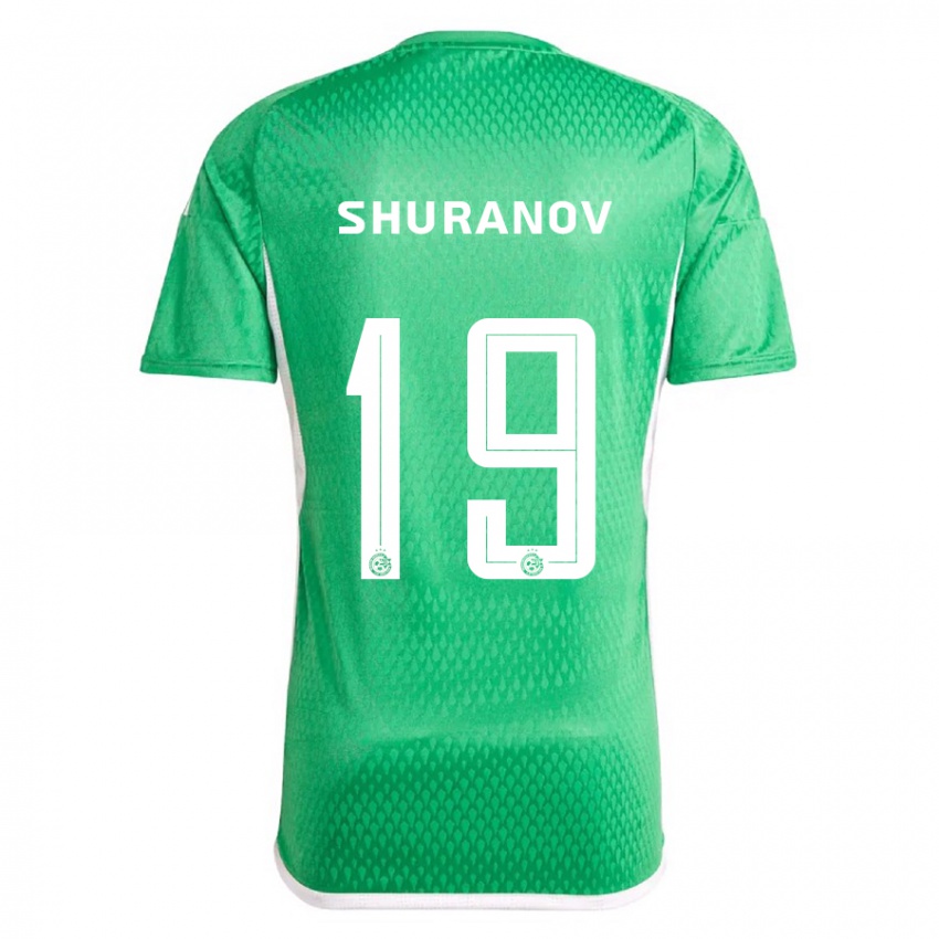 Hombre Camiseta Erik Shuranov #19 Blanco Azul 1ª Equipación 2023/24 La Camisa