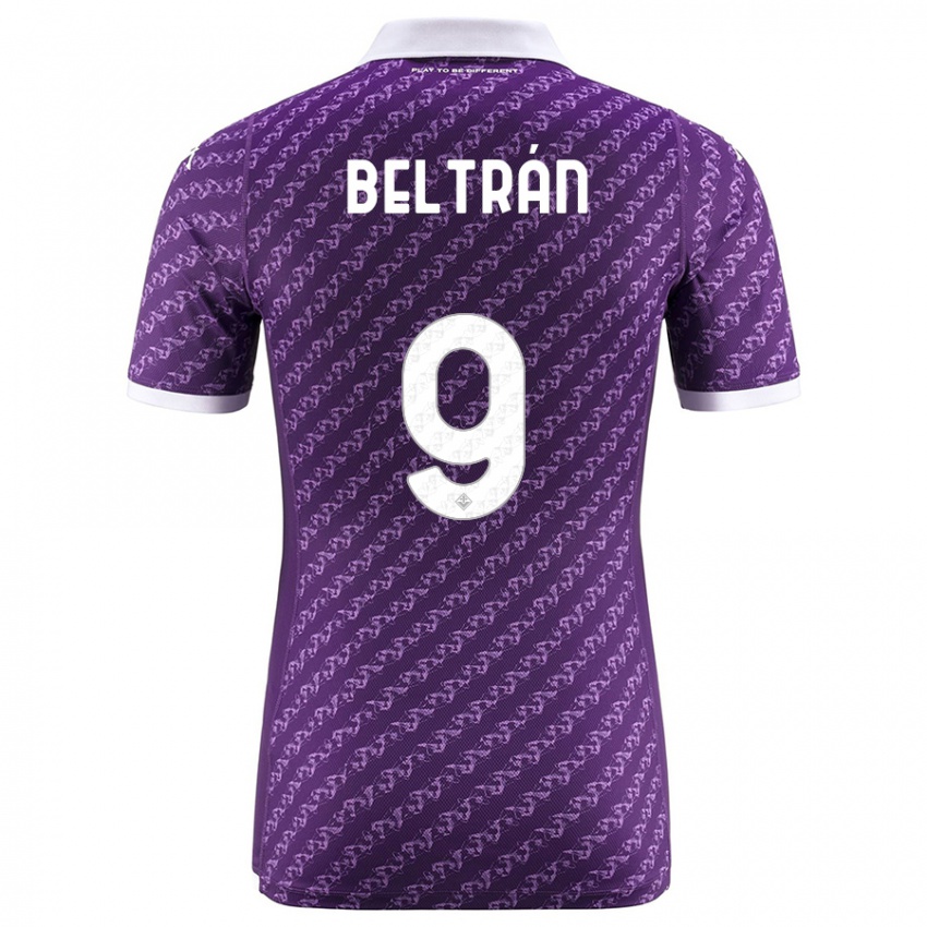 Hombre Camiseta Lucas Beltrán #9 Violeta 1ª Equipación 2023/24 La Camisa
