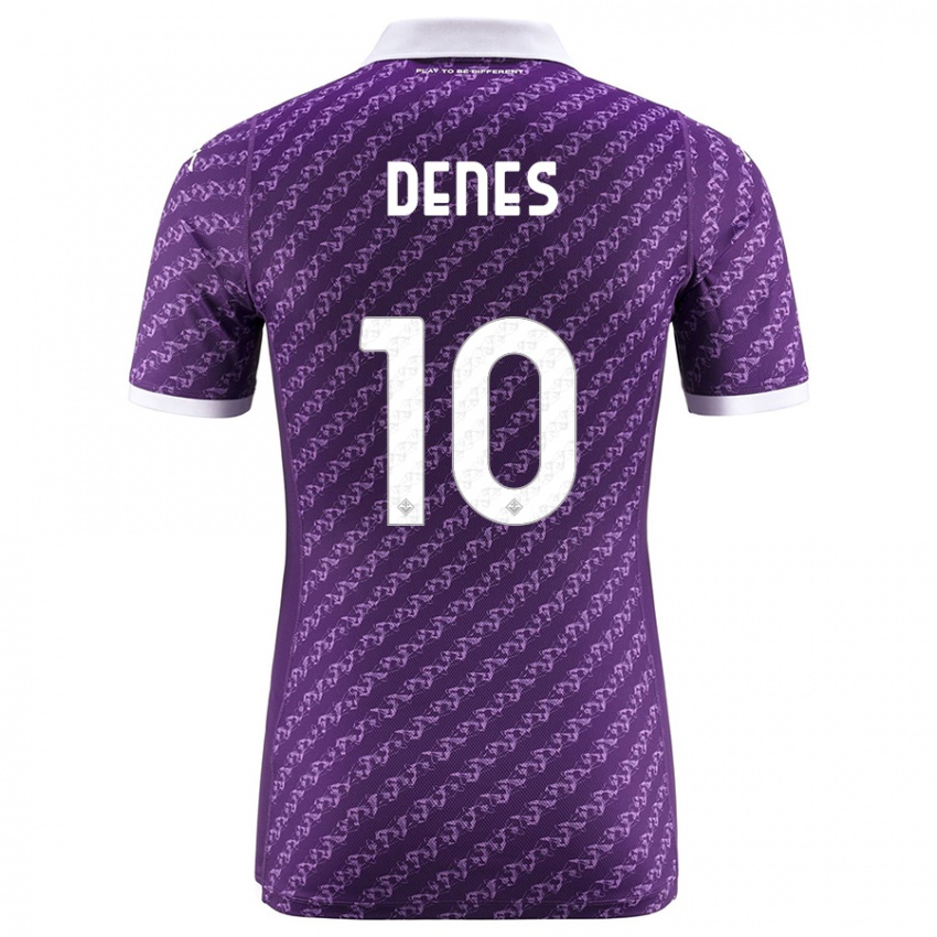 Hombre Camiseta Adrián Dénes #10 Violeta 1ª Equipación 2023/24 La Camisa