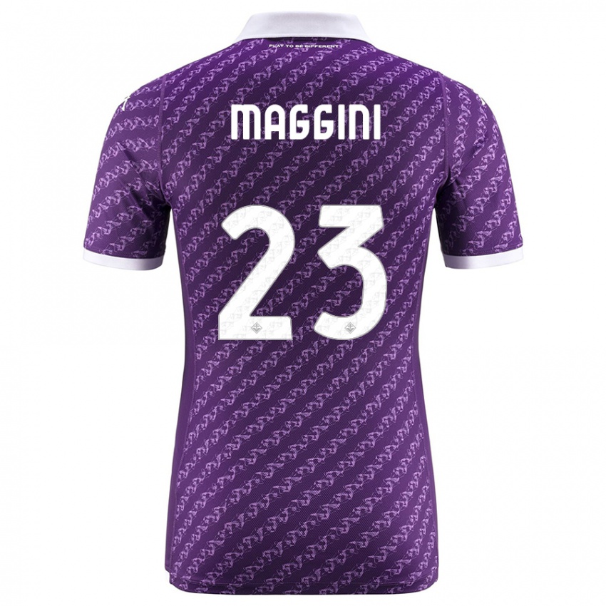 Hombre Camiseta Filippo Maggini #23 Violeta 1ª Equipación 2023/24 La Camisa